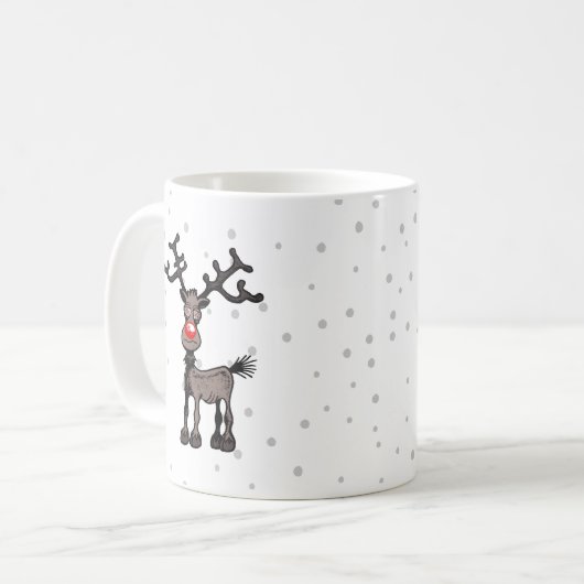 Rudolph Reindeer Kaffeetasse (Vorderseite Links)