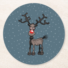 Rudolph Reindeer Paper Untersetzer