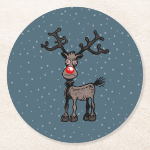 Rudolph Reindeer Paper Untersetzer