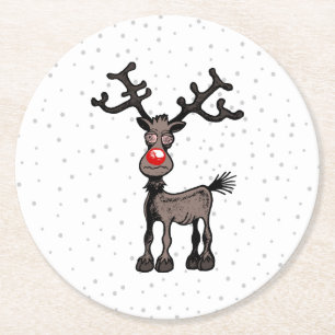 Rudolph Reindeer Paper Untersetzer
