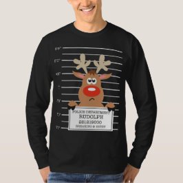 Rudolph Reinder Kriminelle Xmas Weihnachtsschatz T-Shirt