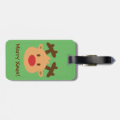 Rudolph-Ren scherzt Gepäckanhänger (Rückseite horizontal)