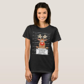 Rudolph Rentier Krimineller Xmas Weihnachten T - S T-Shirt (Vorne ganz)