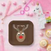 Rudolph Rentier Pappteller (Party)