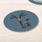 Rudolph Rentier Untersetzer aus Papier (Angewinkelt)