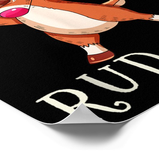 Rudolph Santas Reindeers Family Matching Outfit Ch Poster (Ecke)