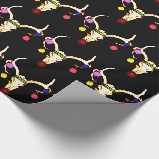 Rudolph-Schädel Geschenkpapier (Ecke)