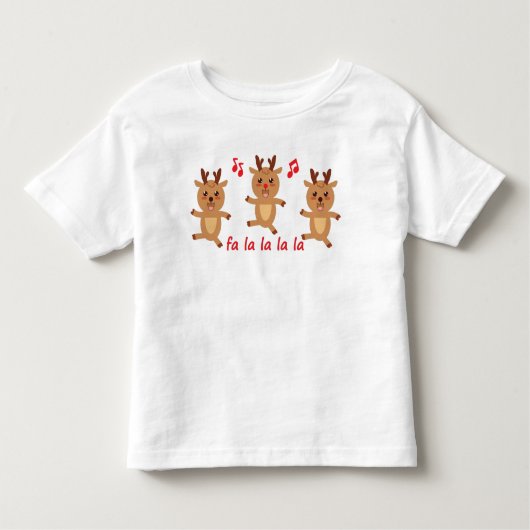 Rudolph Snowflakes Boy Girl Kleinkind T-shirt (Vorderseite)