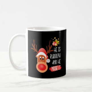 Rudolph The Big Red Nosed Rentier Kaffeetasse