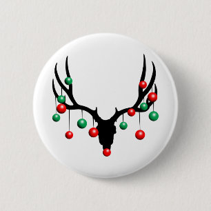 Rudolph the Dead Nosed Rentier Button
