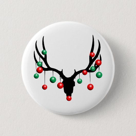 Rudolph the Dead Nosed Rentier Button (Vorderseite)