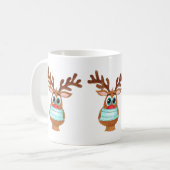 Rudolph the Face Masked Reindeer Kaffeetasse (Vorderseite Links)