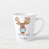 Rudolph the Face Masked Reindeer Latte Tasse (Rechts)