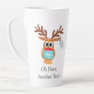 Rudolph the Face Masked Reindeer Latte Tasse
