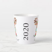 Rudolph the Face Masked Reindeer Milchtasse (Vorderseite)