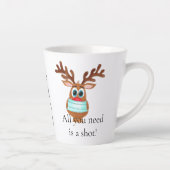 Rudolph the Face Masked Reindeer Milchtasse (Rechts)