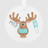 Rudolph the Face Masked Reindeer Ornament (Rückseite)