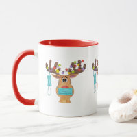 Rudolph the Face Masked Rentier Tasse