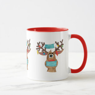 Rudolph the Face Masked Rentier Tasse