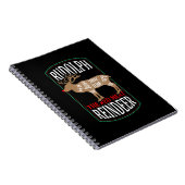 Rudolph The Red Meat Rentier Notizblock (Rechte Seite)