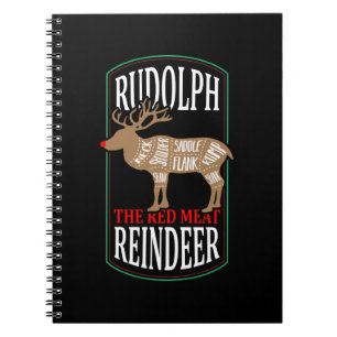 Rudolph the Red Meat Rentier Notizblock