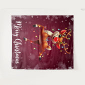 Rudolph The Red Nose Reindeer Christmas Wandteppich (Vorderseite (Horizontal))