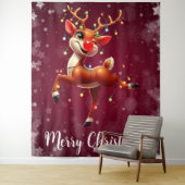 Rudolph The Red Nose Reindeer Christmas Wandteppich (Beispiel)
