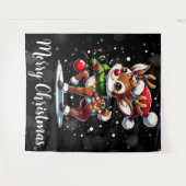 Rudolph The Red Nose Reindeer Christmas Wandteppich (Vorderseite (Horizontal))