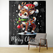 Rudolph The Red Nose Reindeer Christmas Wandteppich (Beispiel)