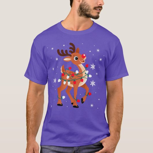 Rudolph The Red Nose Reindeer for Kids and Christm T-Shirt (Vorderseite)