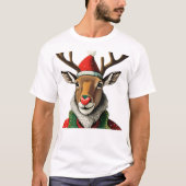 Rudolph The Red Nose Rentier Christmas T-Shirt (Vorderseite)