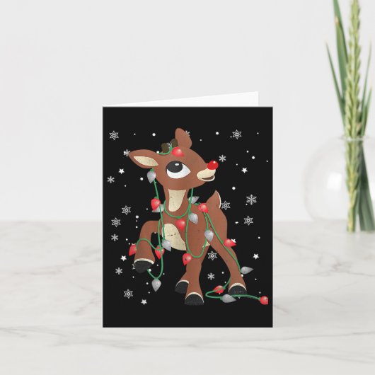 Rudolph the Red Nose Rentier for Kids and Christm Karte (Vorderseite)