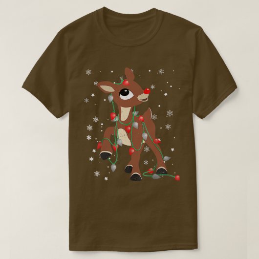 Rudolph the Red Nose Rentier for Kids and Christm T-Shirt (Design vorne)