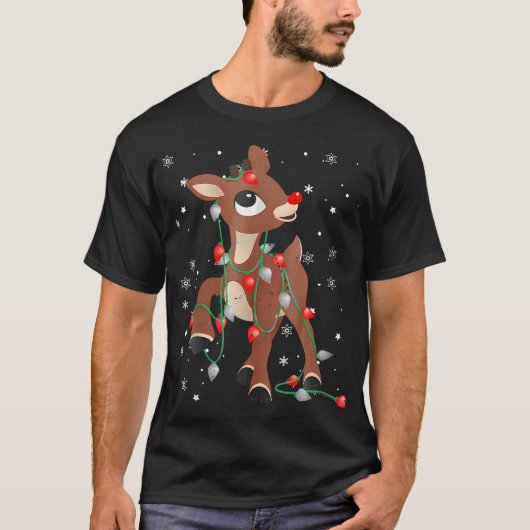 Rudolph the Red Nose Rentier for Kids T-Shirt (Vorderseite)