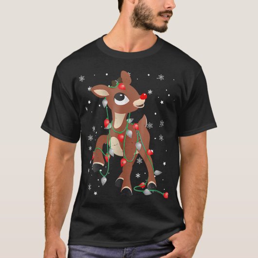 Rudolph the Red Nose Rentier for Kids T-Shirt (Vorderseite)