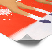 Rudolph The Red Nosed Reindeer Art Print Poster (Ecke)