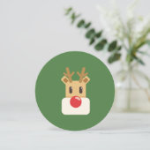 Rudolph the Red Nosed Reindeer Einladung (Stehend Vorderseite)
