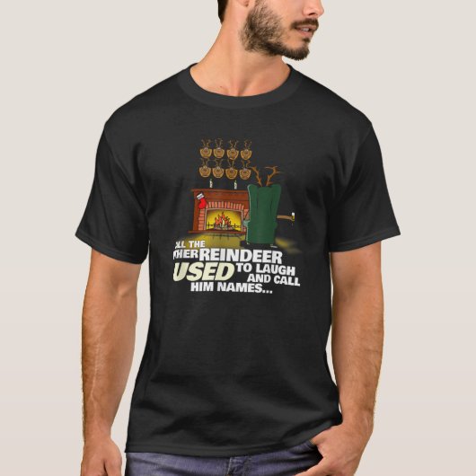 Rudolph the Red Nosed Reindeer Funny   T-Shirt (Vorderseite)
