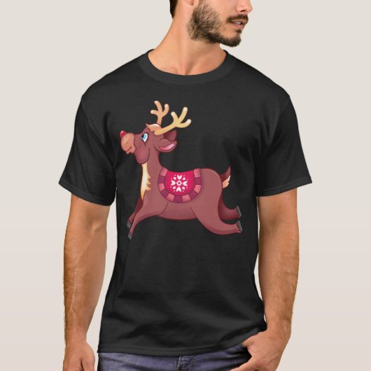 Rudolph The Red Nosed Rentier T-Shirt (Vorderseite)