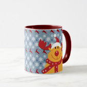 Rudolph the Red-Nosed Rentier Tasse (VorderseiteRechts)