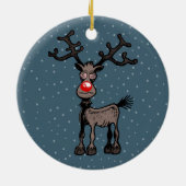 Rudolph the Reindeer Keramik Ornament (Hinten)