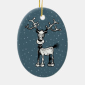Rudolph the Reindeer Keramik Ornament (Hinten)