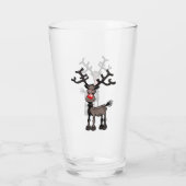 Rudolph the Reindeer on a Glass Tumbler (Rückseite)