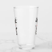 Rudolph the Reindeer on a Glass Tumbler (Links)