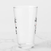 Rudolph the Reindeer on a Glass Tumbler (Links)
