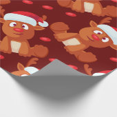 Rudolph the Rentier Christmas Geschenk Wrapping Geschenkpapier (Ecke)
