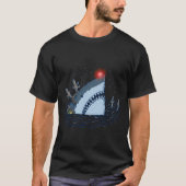 Rudolph The Shark - Funny Christmas Long Sleeve T-Shirt (Vorderseite)