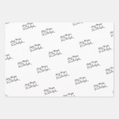 Rudolph Themed Wrapping Paper Geschenkpapier Set (Vorderseite 3)