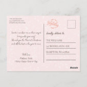 Rudolph und Christmas Lights Postkarte (Rückseite)