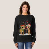 Rudolph und Clarice Christmas Reindeer Sweatshirt (Vorne ganz)